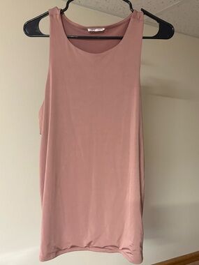 Classic Sleeveless Tank Top - Mauve Pink
